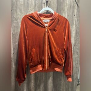 House Of CB London Cooper Orange Velour Women's Jacket Womens XS EUC